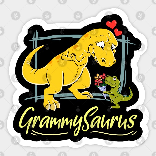 Fun Grammy Gift Design Grandmother Grammysaurus Print Sticker by Linco